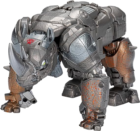 Transformers Toys Rise of The Beasts Movie, Smash Changer Rhinox Converting Action Figure for Ages 6 and up, 9-inch