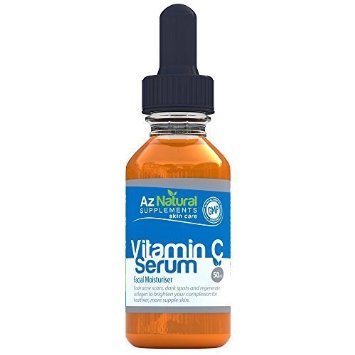 Az Natural Vitamin C Serum, Fights Acne, Scars, Wrinkles and Fine Lines - Brings Out Your Youthful, Radiant and Healthy Skin