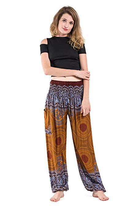 Harem Pants Unisex Geometric Mandala Harem Pants for Men & Women