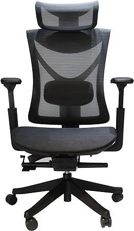 FLEXISPOT Big and Tall Office Chair Mesh Ergonomic Chair Swivel Computer Desk Chair with Fully Adjustable Features Seat Depth Adjustable 4D Armrest