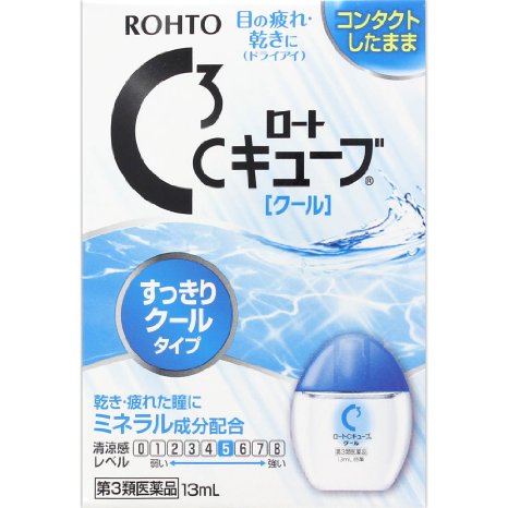 ROHTO C Cube Cool Contact Eye Drops13ml (1 Pack)