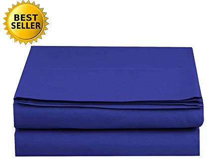 Luxury Fitted Sheet on Amazon Elegant Comfort Wrinkle-Free 1500 Thread Count Egyptian Quality 1-Piece Fitted Sheet, Twin/Twin XL Size, Royal Blue