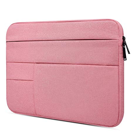 11-12 Inch Waterproof Laptop Sleeve Bag for Acer 11.6 inch Chromebook, Samsung Chromebook 3 11.6 Inch, Lenovo Yoga 11.6, ASUS Chromebook Flip C213SA 11.6" Protective Notebook Tablet Bag, Rose Quartz