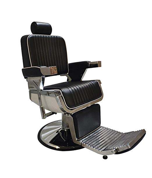 BarberSharper Hydraulic Recline Barber Chair Salon Beauty Spa Shampoo Tattoo Styling Chair (Black)