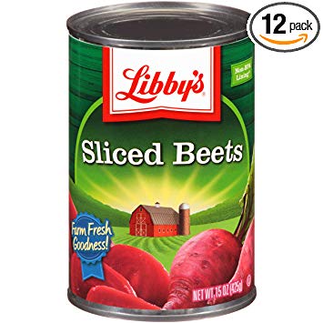 Libby's Sliced, Beets Cans, 15 Ounce (Pack of 12)