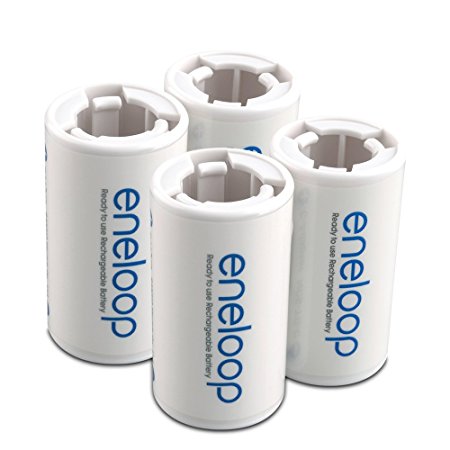 eneloop SEC-CSPACER4PK C Size Spacers for use with AA battery cells