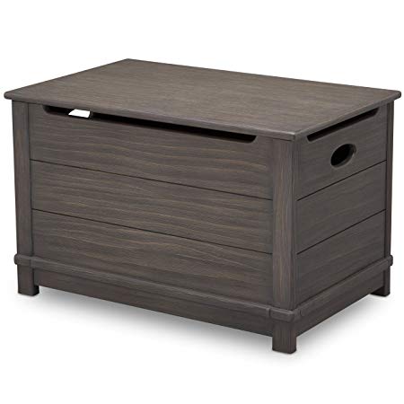 Delta Children Monterey Farmhouse Hope Chest Toy Box, Rustic Grey