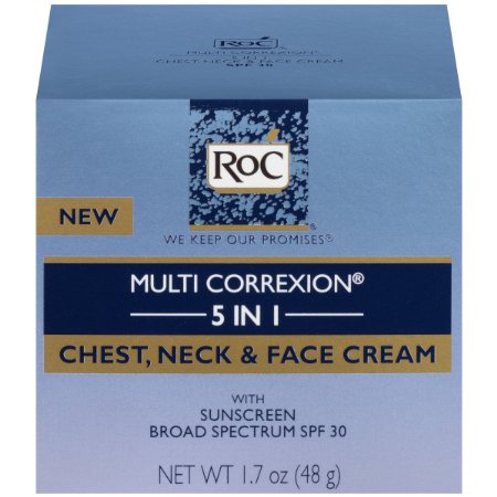 RoC Multi Correxion 5-in-1 Chest, Neck, and Face Cream, 1.7 Ounce
