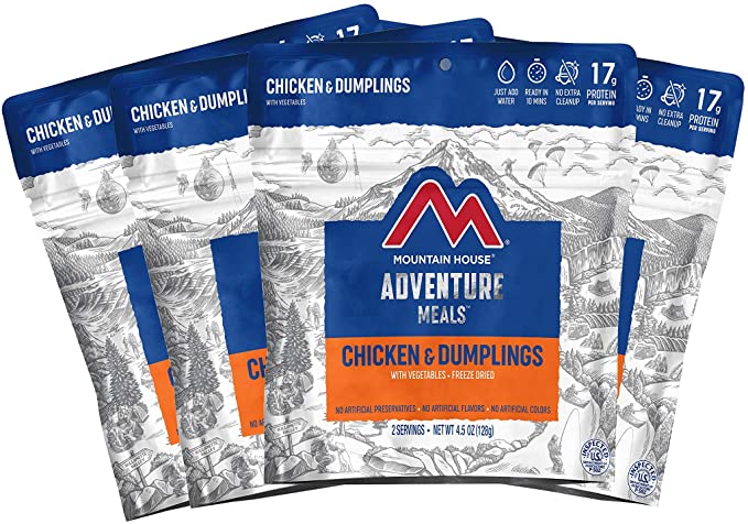 Mountain House Chicken & Dumplings | Freeze Dried Backpacking & Camping Food | Survival & Emergency Food