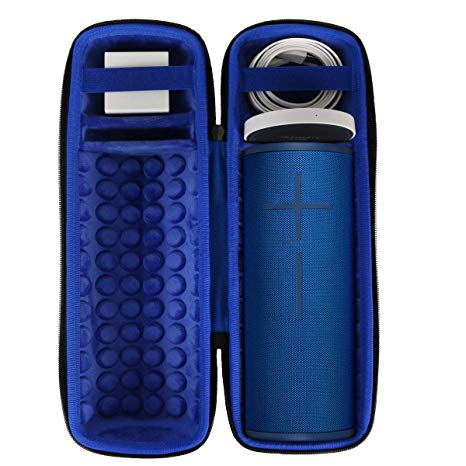 co2crea Hard Travel Case Ultimate Ears UE MEGABOOM 3 Portable Bluetooth Wireless Speaker (Lagoon Blue case Speaker Charging Dock)