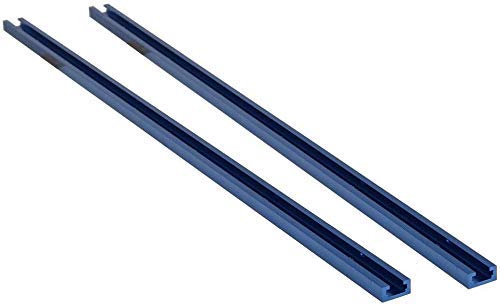 POWERTEC 71118 Double-Cut Profile Universal T-Track with Predrilled Mounting Holes(2-Pack), 24"