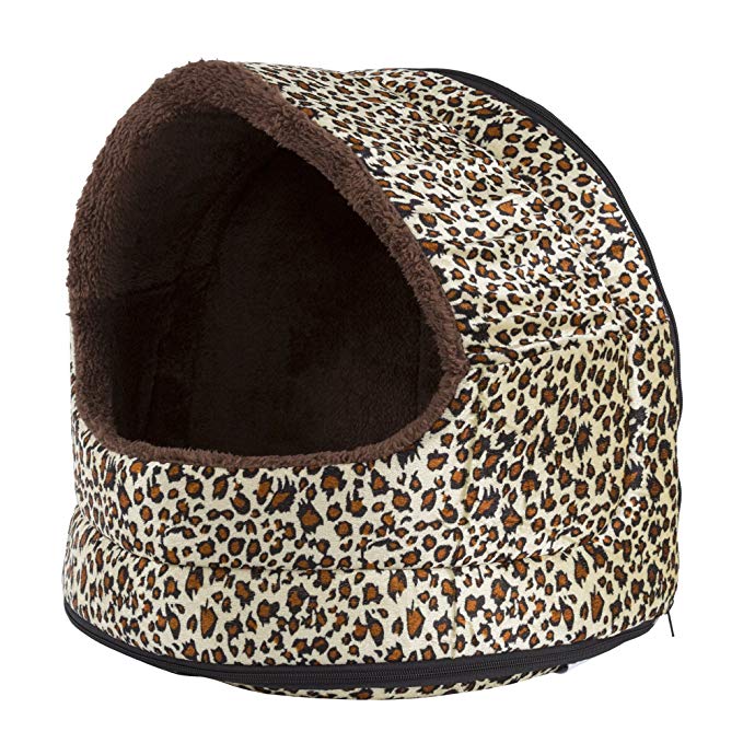 PAW Furry Canopy Cave Pet Bed
