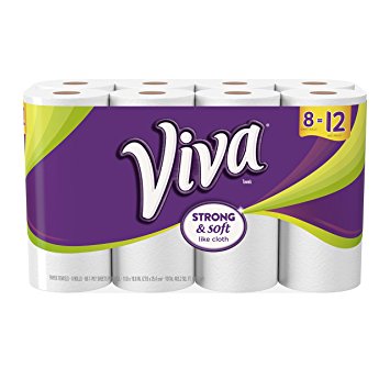 Viva 10036000114178 Giant Roll Paper Towel, White, 27.9*25.4 cm, 8 Rolls