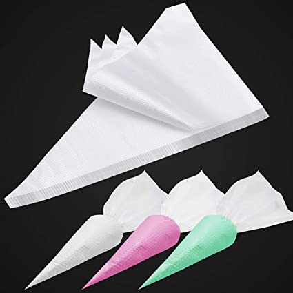 100PCS & 15Inch Piping Bags Disposable, Extra Thick Pastry Bags Disposable, Non-Slip Icing Piping Bags Design, Cake Decorating Bags Easy to Squeeze the Icing Cream.