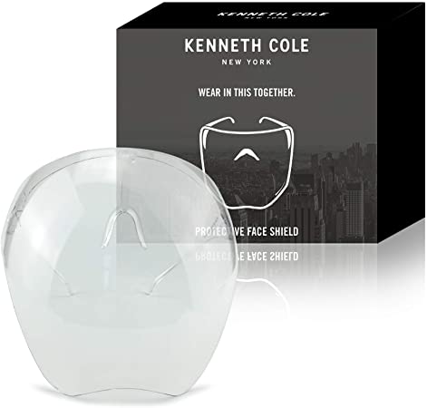 Kenneth Cole Goggle-Style Face Shield with 180° Safety Coverage - Anti-Fog Visor Design to Look Futuristic