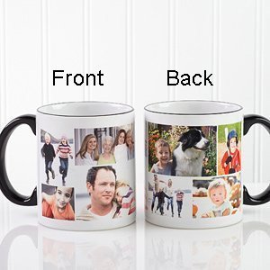 Personalized Coffee Mug (Black/White Collage)
