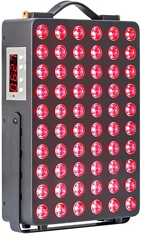 Red Light Therapy Device, 660nm 850nm Red Near Infrared, Dual Chip LEDs, 60 Clinical Grade LEDs, Therapy LED Light with Timer for Anti-Aging, Pain Relief, 95W Power Consumption.