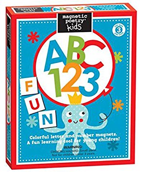 Magnetic Poetry - Kids ABC 123 Kit - Ages 3 and Up - Words for Refrigerator - Write Poems and Letters on the Fridge - Made in the USA