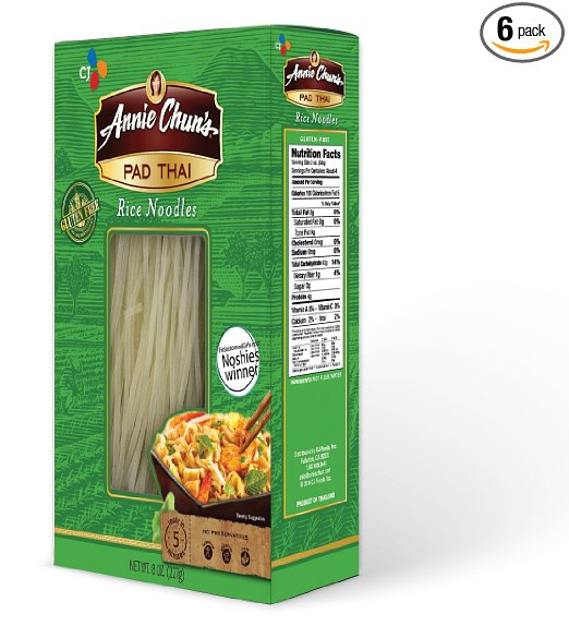 Annie Chun's Rice Noodles, Pad Thai, 8 Ounce (Pack of 6)