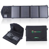 SUNKINGDOM8482 26W Solar Charger with 12v DC and 5V USBDual-port Output Portable Folding Solar Panel Charger for MotorhomeCaravanBoatYachtCamping Compatible with iphone 6 5S 5Samsung Galaxy PhonescameraGPSBluetooth SpeakersGopro CamerasBlack
