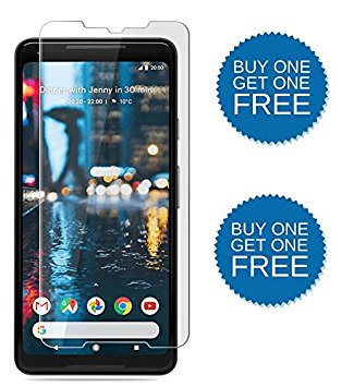 Just Accessories® Premium Tempered Glass Screen Protector Guard Cover for Google Pixel 2 XL