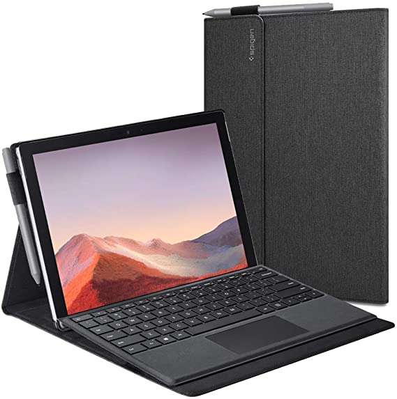 Spigen Stand Folio Designed for Surface Pro 7 / Surface Pro 6 Case - Charcoal Gray