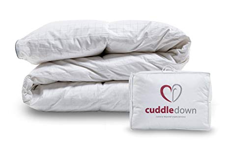 Cuddledown 100% Pure Hungarian Goose Down Duvet - Hypoallergenic, Pure Cotton Fabric - (King, 13.5 tog)