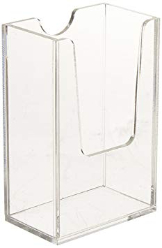 Source One Vertical Business Card Holder, Clear (VerticalBC)