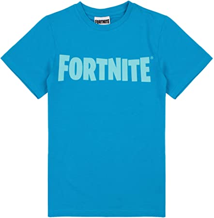 Fortnite Boys T-Shirt Battle Royale Kids Blue OR Black Short Sleeve Top