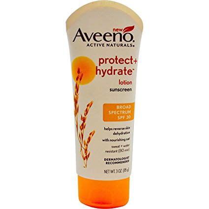 Aveeno Sunscreen Lotion, Protect   Hydrate, Broad Spectrum SPF 30 3 oz (85 g)