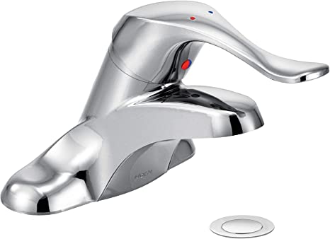 Moen 8420 Commercial M-Bition 4-Inch Centerset Lavatory Faucet with Drain 1.5 gpm, Chrome