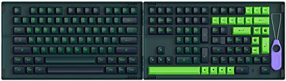 Akko Wave 226-Key ASA Profile PBT Double-Shot Full Keycap Set for Mechanical Keyboards with Collection Box