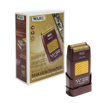 Wahl Professional 5-Star Series Rechargeable Shaver/Shaper #8547 – Up to 60 Minutes of Run Time – Bump-Free, Ultra-Close Shave