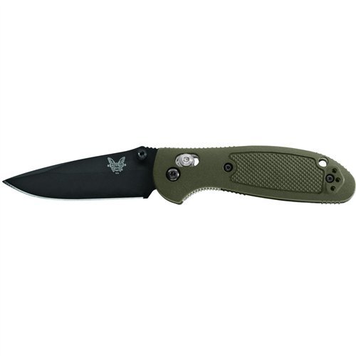 Benchmade - Mini Griptilian 556, Plain Drop-Point, Coated Finish