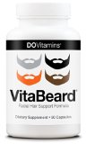 VitaBeard - Beard Growth Facial Hair Support Formula - Vegan Non-GMO - 90 Capsules