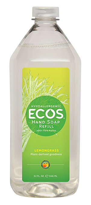 Earth Friendly Products Hand Soap Refill, Lemongrass, 32 Ounce