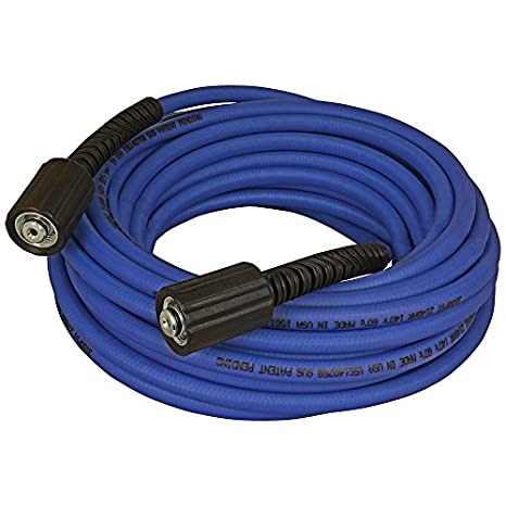 Apache 10085585 1/4" x 50' 3100 PSI Xtreme Flex Pressure Washer Hose with Female Metric Fittings