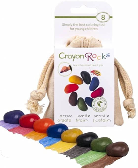 Crayon Rocks 8 Colors in a Muslin Bag