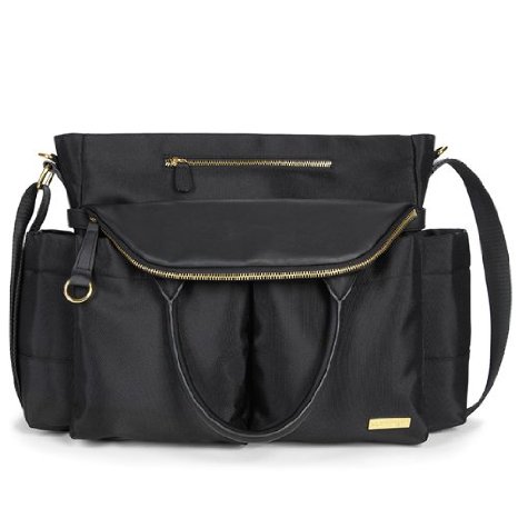 Skip Hop Chelsea Downtown Chic Diaper Satchel Black