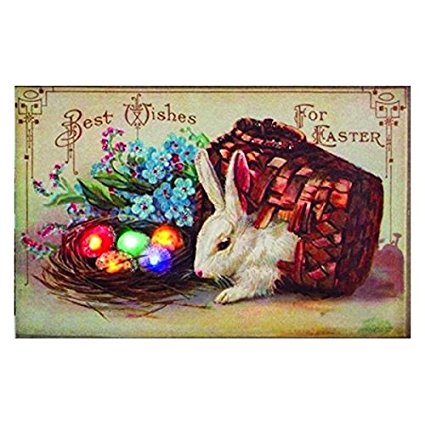 Ohio Wholesale Easter Wishes Lighted Canvas 9" x 14"