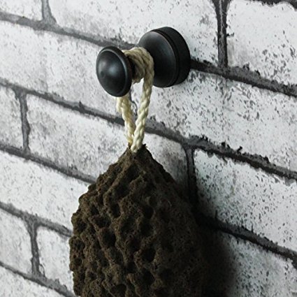Oil Rubbed Bronze Finish Mini Robe Hook Wall Mounted Screwed Bathroom Shower and Bath Sponge Hooks Coat Hanger Hooks