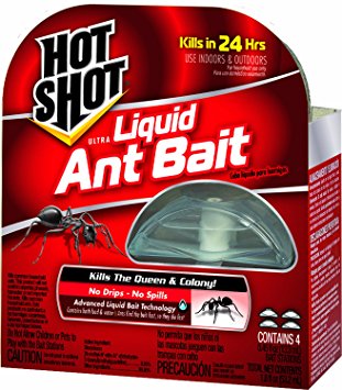 Hot Shot 95762 Mini Ultra Liquid Ant Bait, 4 Count