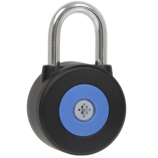Ivation Smart Wireless Bluetooth Electronic Padlock Metal 3 and  Inch - Works wiOS and Android Phones - sheds bikes lockers and more the ultimate in security - Control your Lock from your Phone - Black