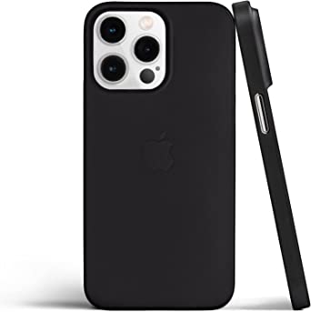 totallee Thin iPhone 14 Pro Case, Thinnest Cover Ultra Slim Minimal - for Apple iPhone 14 Pro (2022) (Frosted Black)