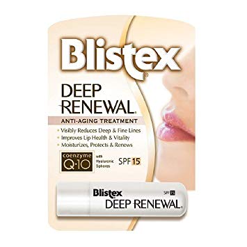 Blistex Deep Renewal Lip Protectant With Anti-Aging Treatment, SPF 15 0.15 oz (4 PACK)