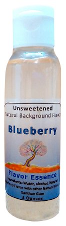 BLUEBERRY Flavoring by Flavor Essence 2 Ounces- Unsweetened Natural Gourmet-Level Squeeze and Stir into Coffee Tea Cocoa Seltzer Oatmeal Yogurt Batters Doughs CookieMuffin Mixes