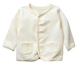 DorDor & GorGor ORGANIC Baby Cardigan Top, Dye Free, 100% Cotton