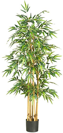 Nearly Natural 5253 Bamboo Silk Tree, 64-Inch, Green