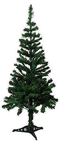 fizzytech Artificial 3ft Christmas Tree Xmas Normal Tree with Solid Plastic Legs,Light Weight, Perfect for Christmas Decoration (Green, 3 FT)