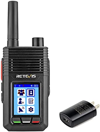 Retevis RB20 4G Unlimited Range Walkie Talkie Phones,Long Range Walkie Talkies 1000 Miles with GPS Tracker,Network Two Way Radio with 4000mAh Rechargeable(1 Pack)